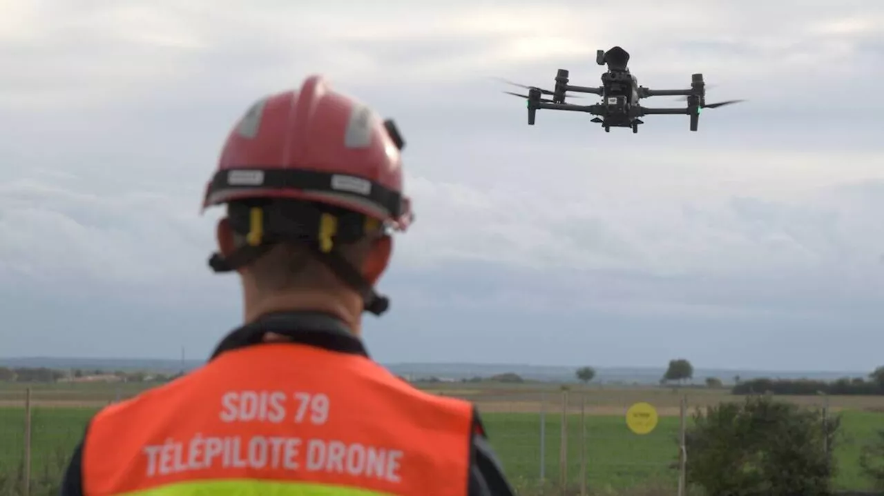 Lutte contre les incendies : les pompiers des Deux-Sèvres se dotent de drones performants