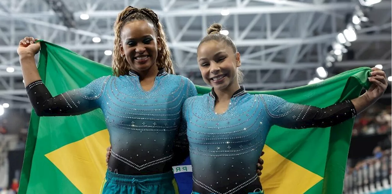 Rebeca Andrade e Flavinha fazem dobradinha no Pan com ouro e prata na trave