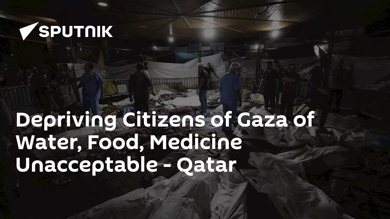 Depriving Citizens of Gaza of Water, Food, Medicine Unacceptable