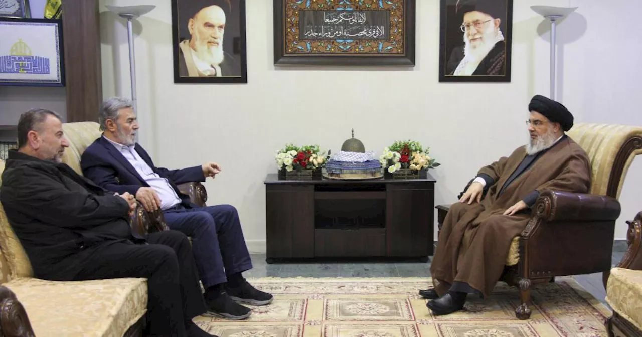 Leader of Lebanon's Hezbollah holds talks with senior Hamas and Palestinian Islamic Jihad figures