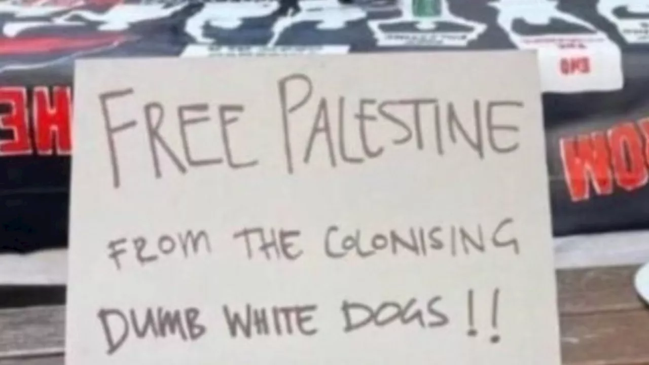 ‘Dumb white dogs’: Melbourne bar sparks outrage for ‘abolish Israel’ sign