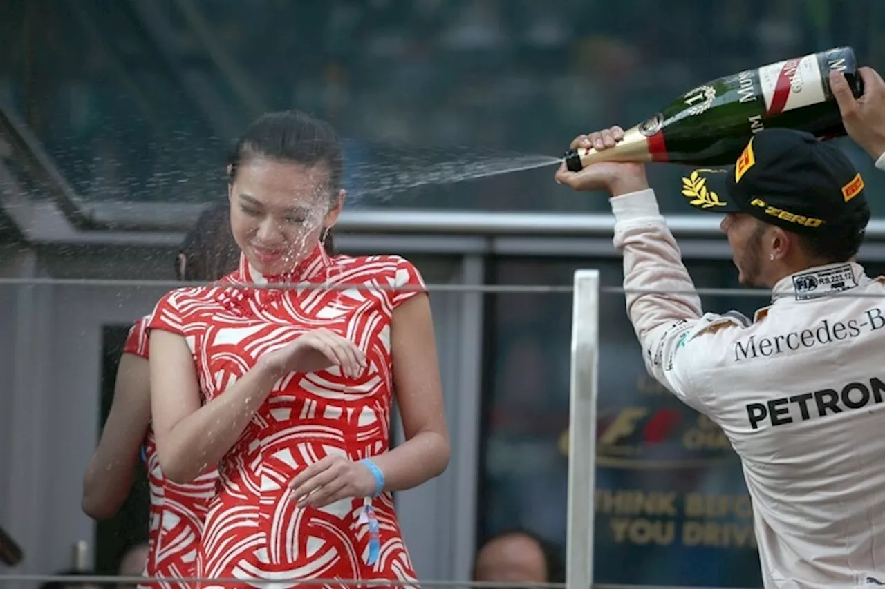 Lewis Hamilton nach China-GP: Was sagt die Ehrendame?