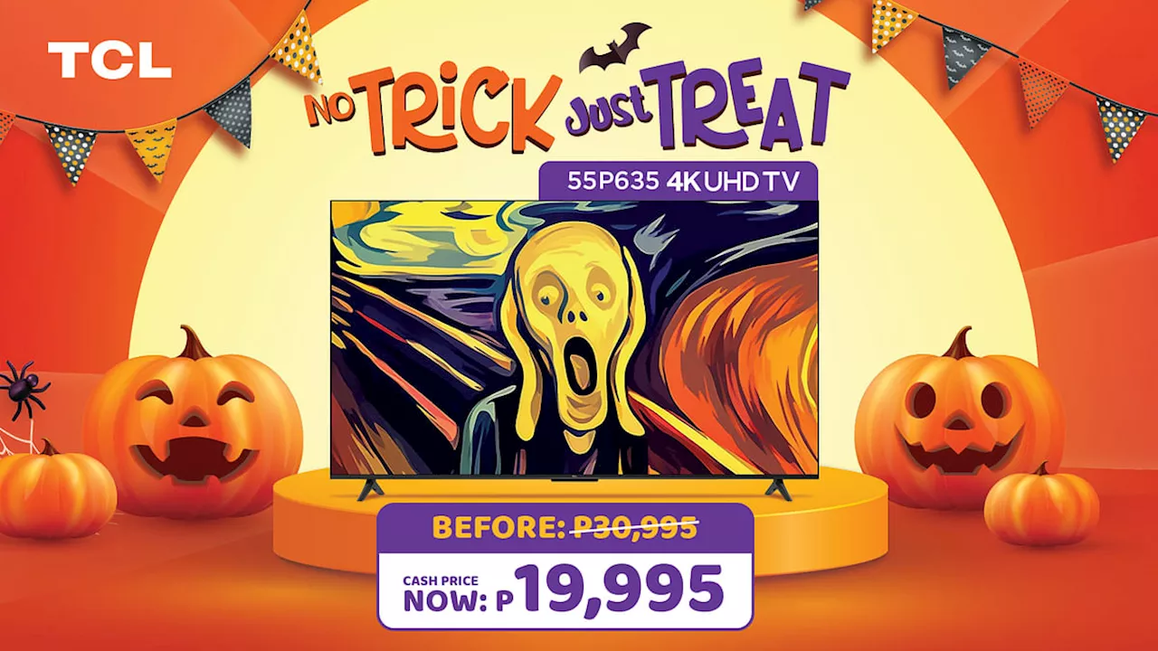 No trick, just treat: get the TCL P635 55-Inch UHD TV for only P19,995!