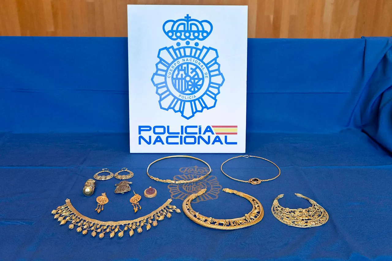 Spanish police say they have confiscated ancient gold jewelry worth millions taken from Ukraine