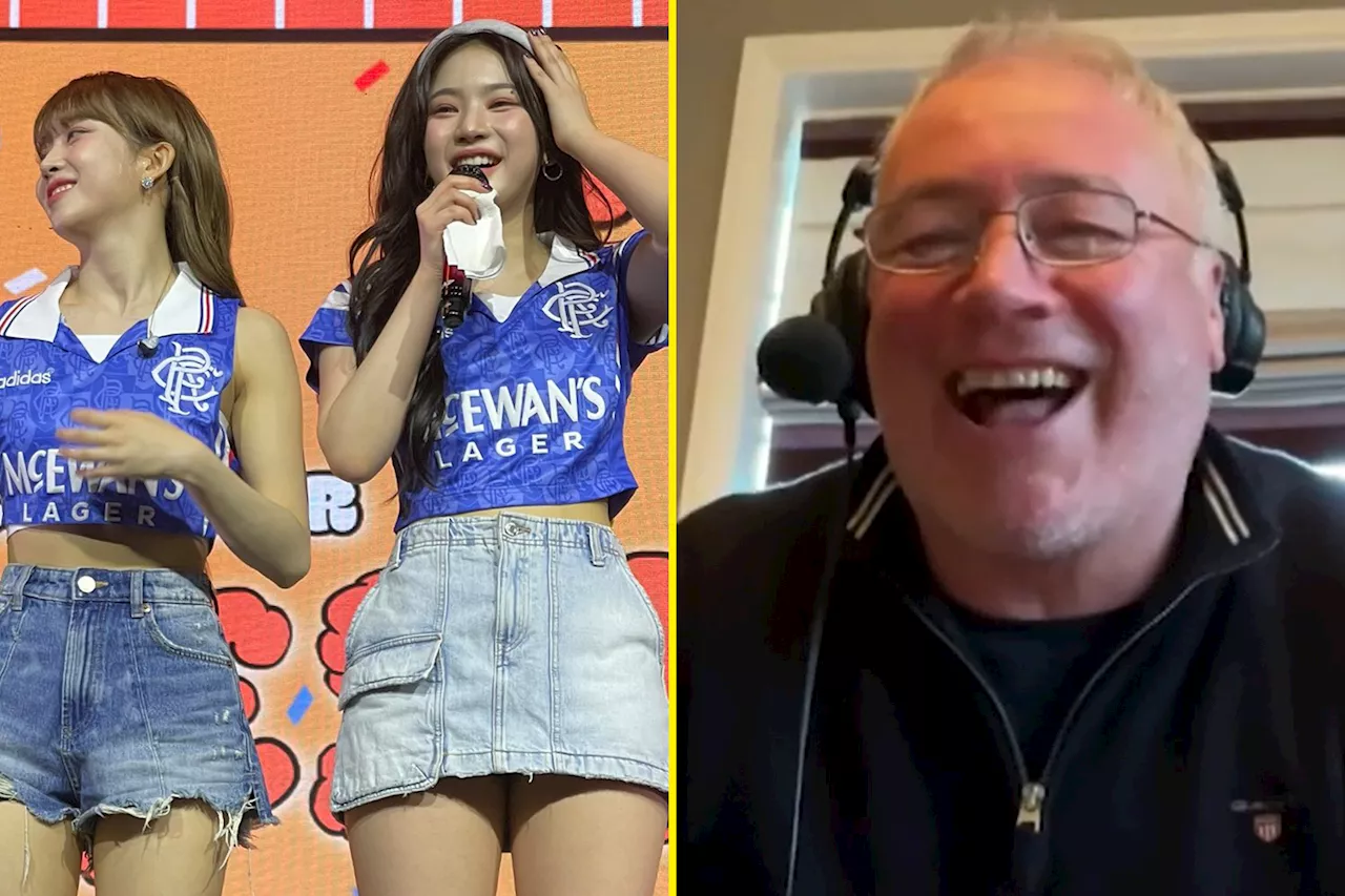 Ally McCoist in stitches at K-Pop band’s Rangers wardrobe malfunction: ‘They wore it better than me and Pau...