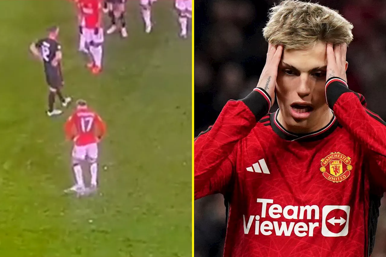 ‘Childish’ Alejandro Garnacho accused of ‘baby-level’ behaviour by ex-Arsenal star during Manchester United...