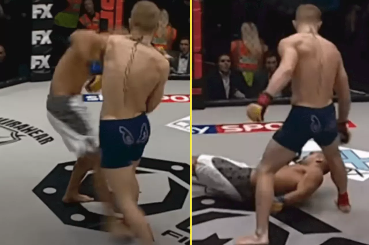 Conor McGregor turned opponent into statue with single shot KO that wowed Joe Rogan and secured UFC...