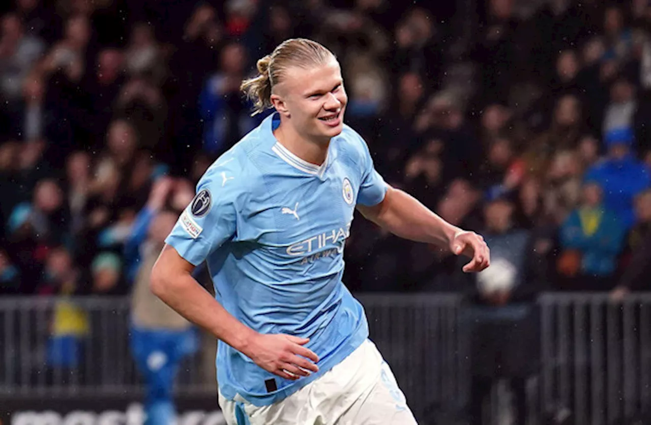 Haaland bags brace as Man City extend perfect Champions League start