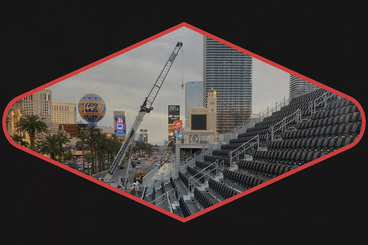 F1 Las Vegas construction teases, annoys visitors one month from grand prix