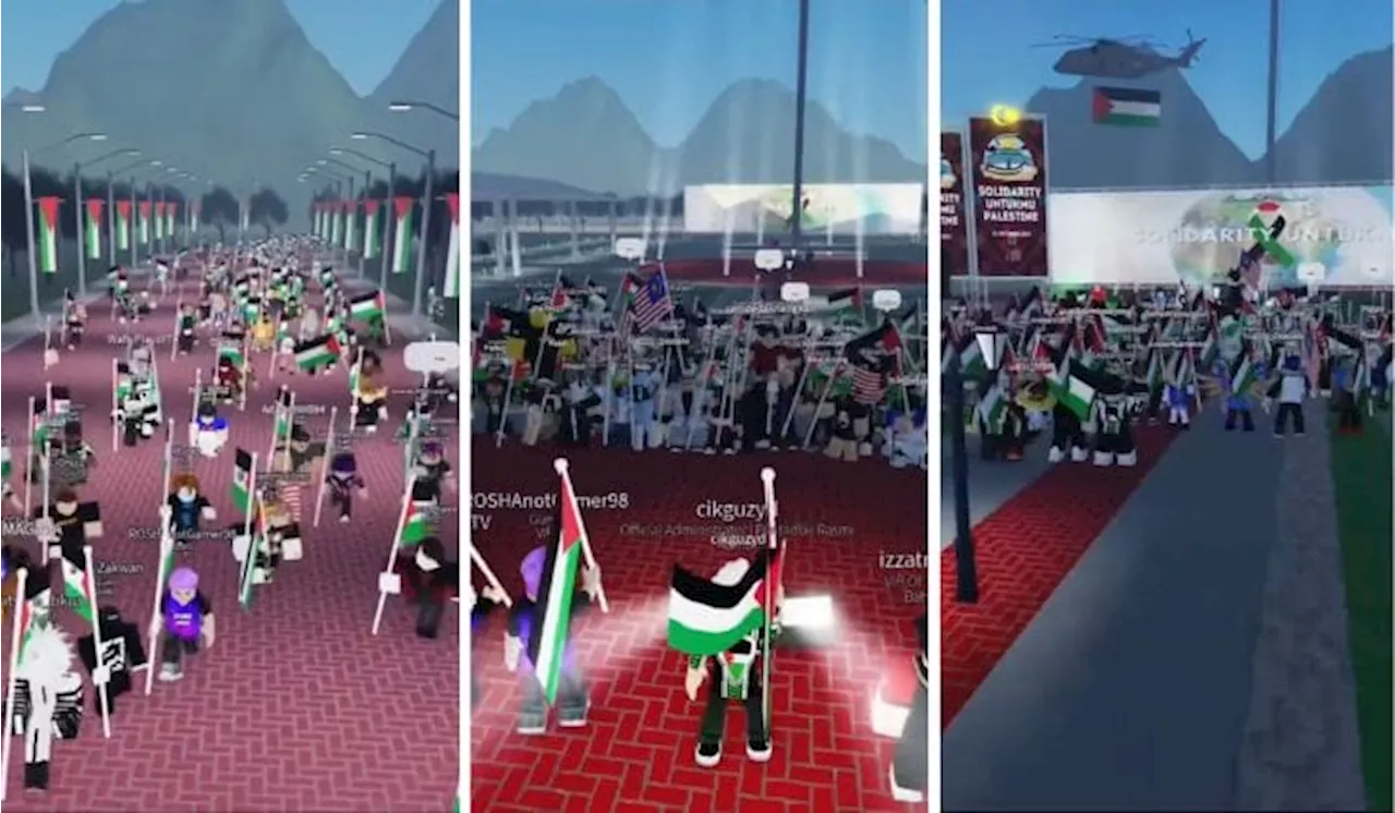 [Watch] Young Generation Protest For Palestine In Roblox