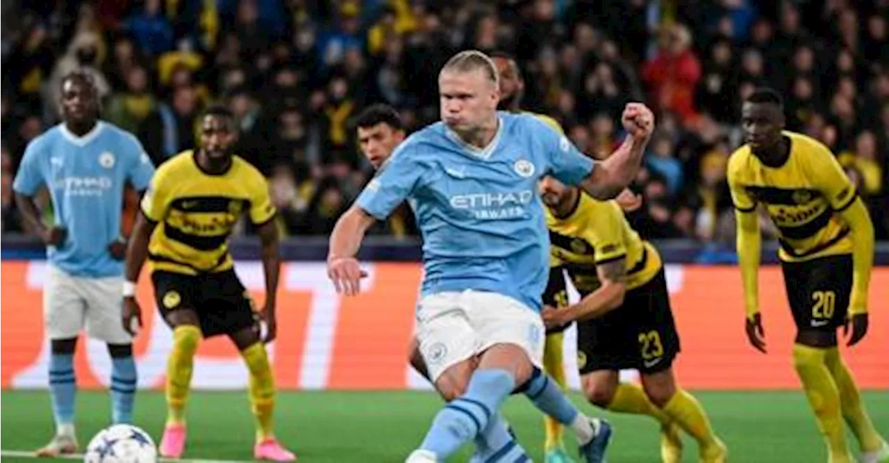 Haaland bags brace as Man City extend perfect Champions League start