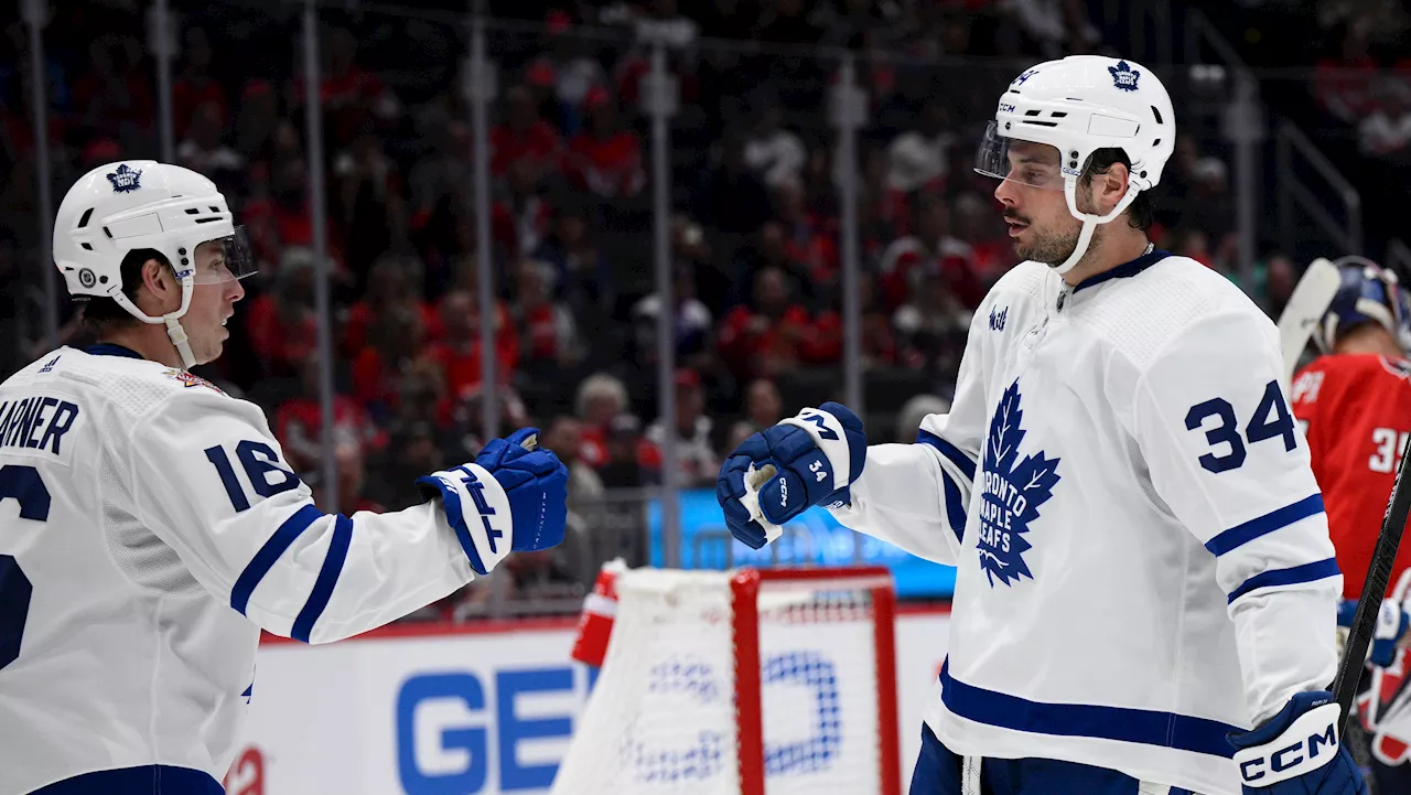 Matthews, Maple Leafs use big second period to take down Capitals