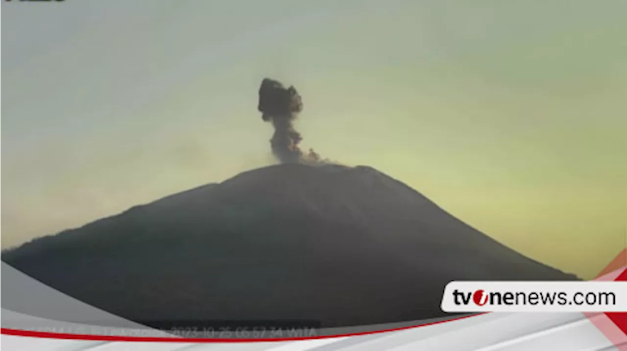 Gunung Ili Lewotolok Muntahkan Abu Setinggi 500 Meter