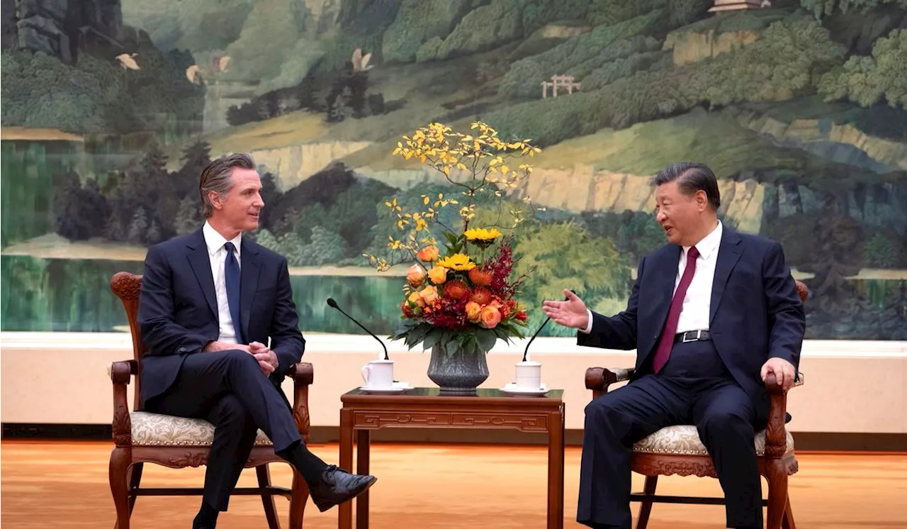 California Gov. Newsom has surprise meeting with China's leader Xi amid warm welcome in Beijing