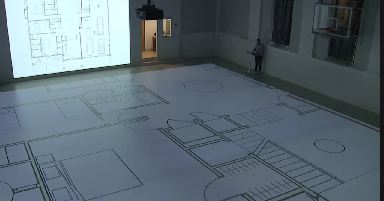 Company brings home blueprints to life by projecting them to scale in a walkable space