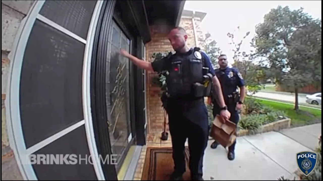 Video: Southlake officers fill in for Uber Eats driver, delivers food after driver gets in accident