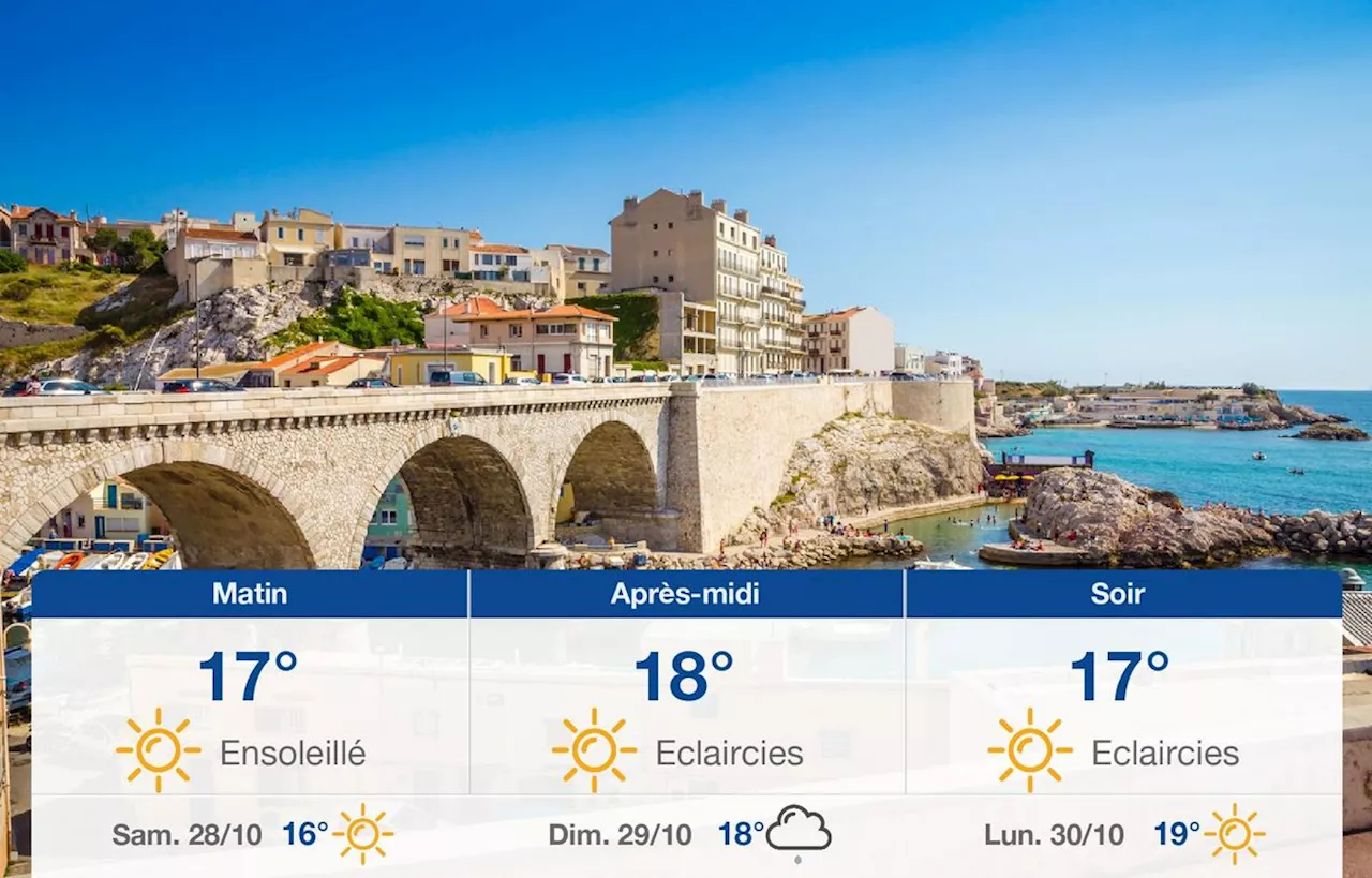 Météo Marseille: prévisions du vendredi 27 octobre 2023