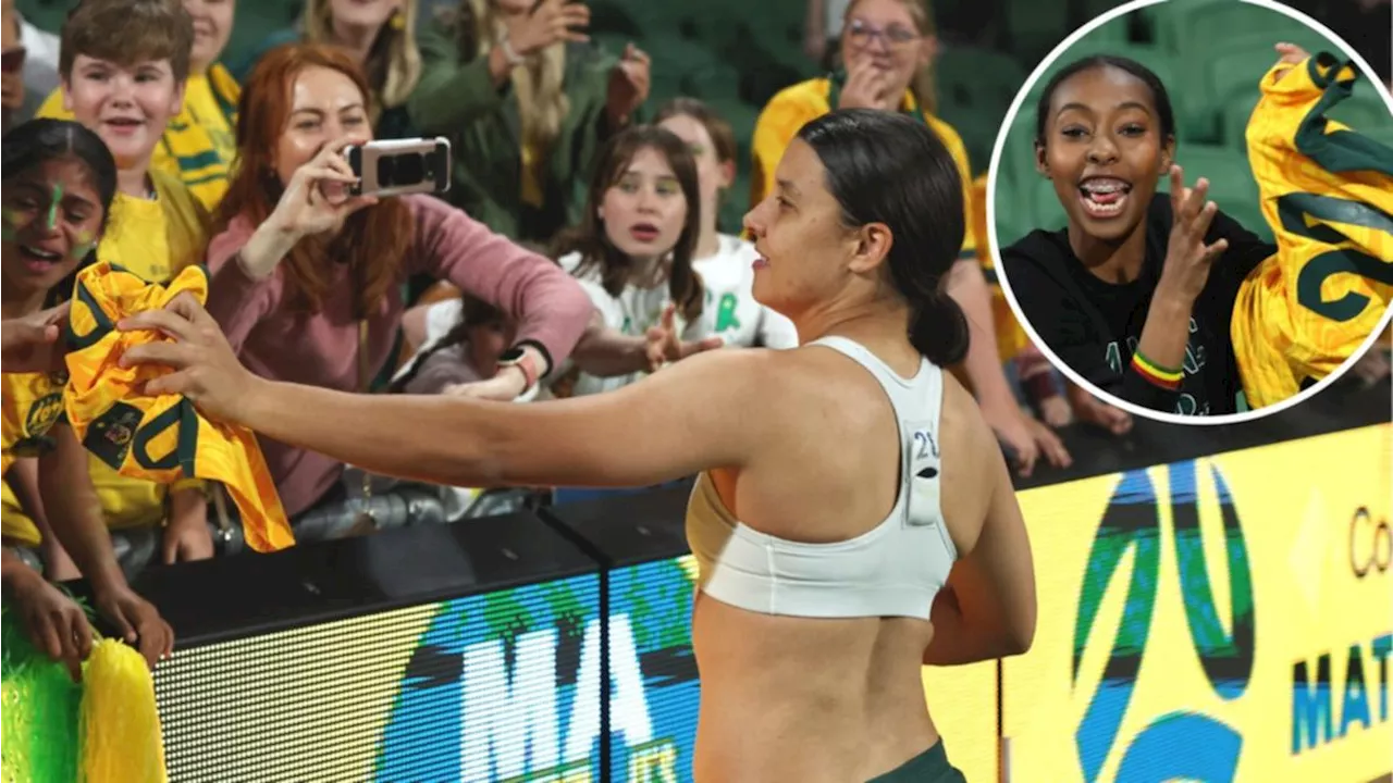 ‘Amazing’ Sam Kerr moment blows away Matildas fans’ pre-game disappointment after 2-0 win over Iran