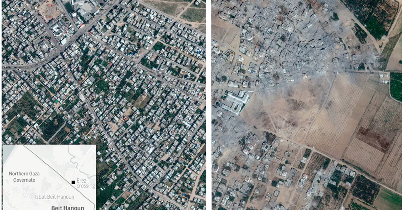 Before and after: Satelite images show extent of Gaza damage from Israel's airstrikes