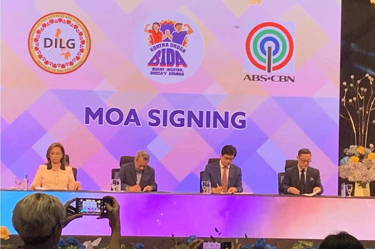 ABS-CBN, DILG ink partnership for 'BIDA' anti-drug campaign