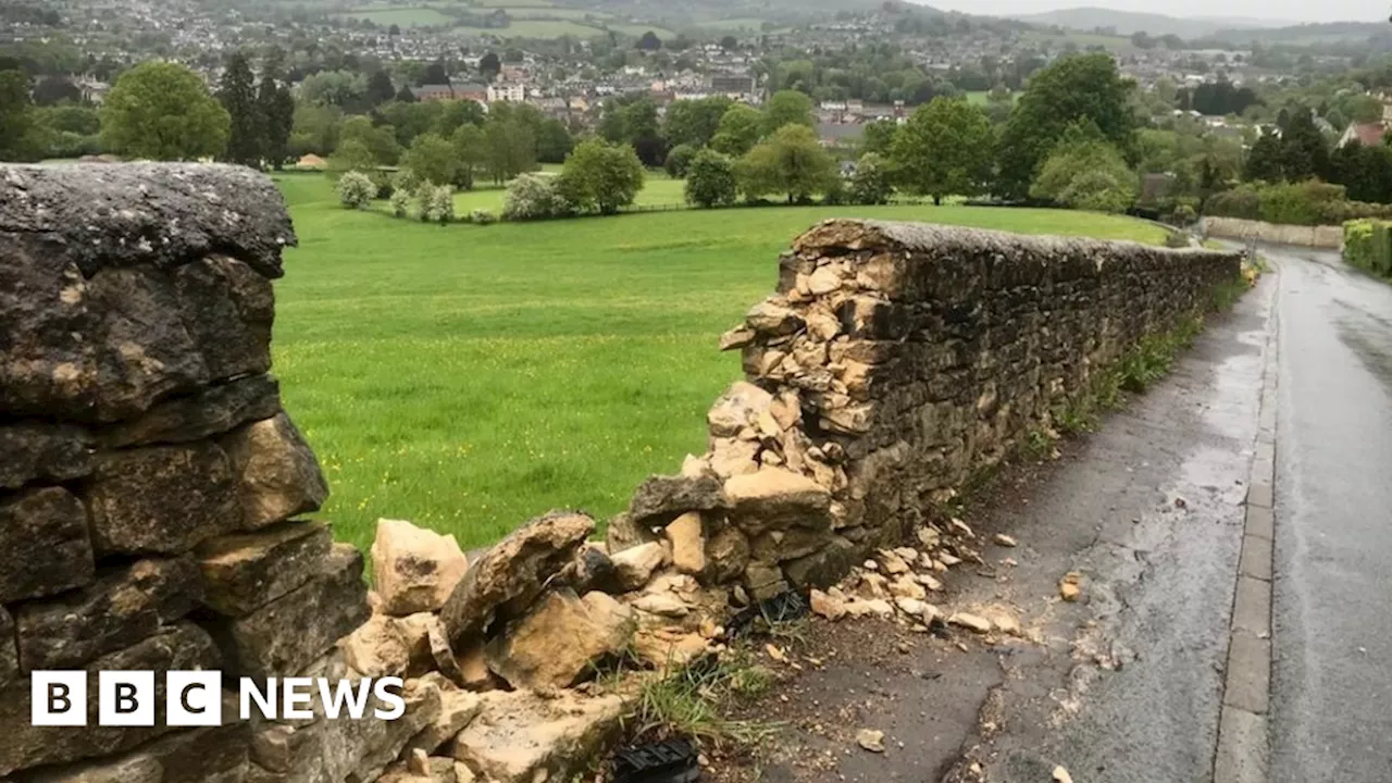 Outrage as traditional Cotswold stone wall replaced with fence