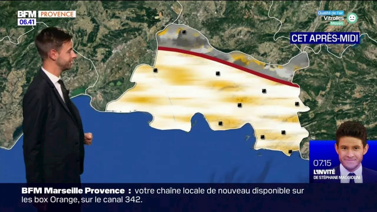 Météo Bouches-du-Rhône: journée nuageuse avec un ciel voilé sur le littoral