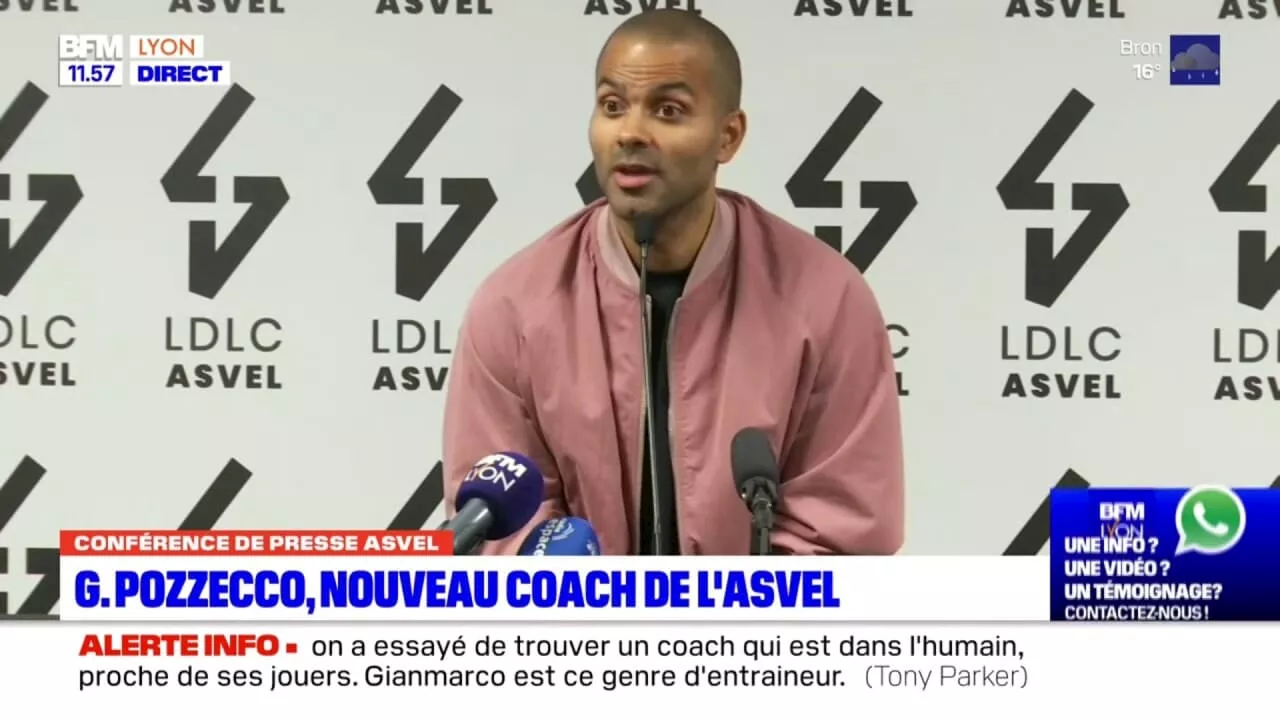 'Une nouvelle ère': Tony Parker estime avoir fait 'le bon choix' avec l'arrivée de Gianmarco Pozzecco comme nouvel entraîneur de l'Asvel