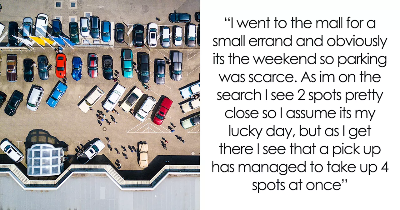 Guy Boxes In A Truck That Parked In 4 Spots, Sees The Owner Furious, Grabs Lunch To Extend It