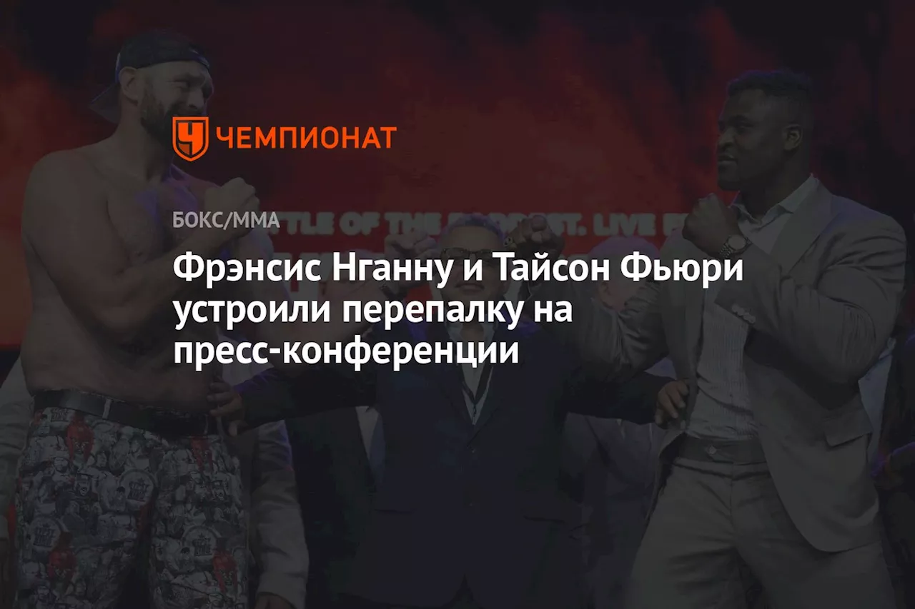 Фрэнсис Нганну и Тайсон Фьюри устроили перепалку на пресс-конференции