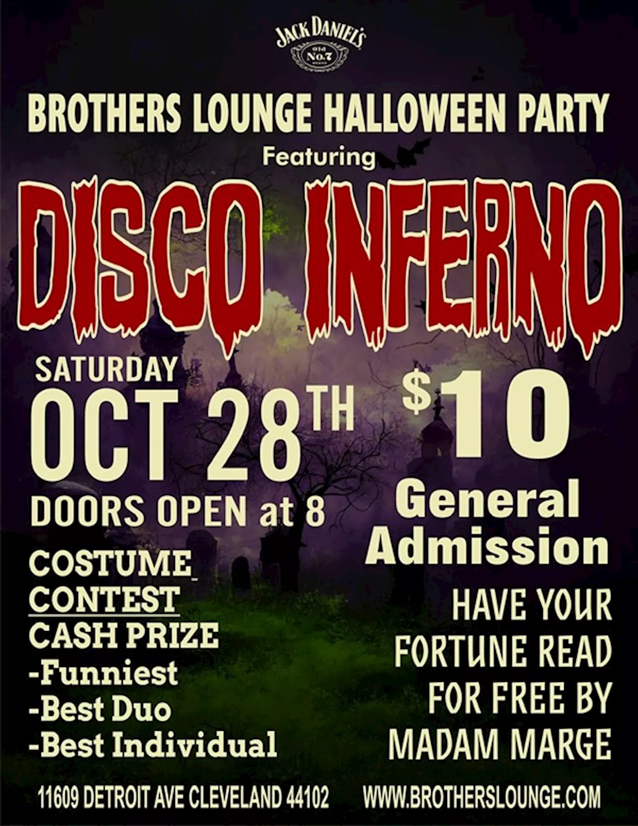 Brothers Lounge Halloween Party featuring Disco Inferno