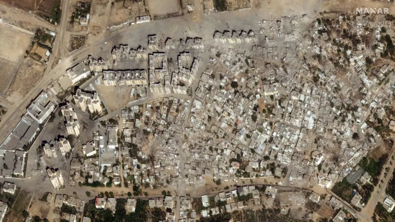 Before and after satellite images show destruction in Gaza