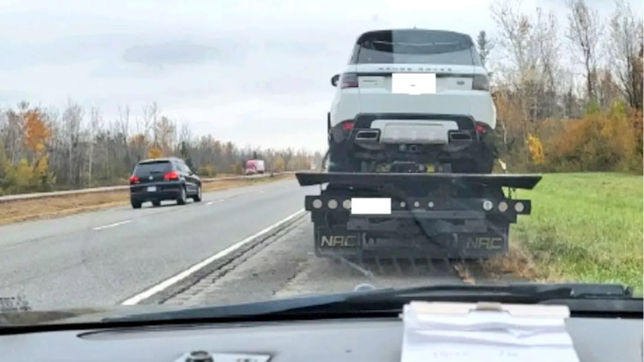 Driver stopped for stunt driving on Hwy. 416 was in a stolen vehicle, OPP says