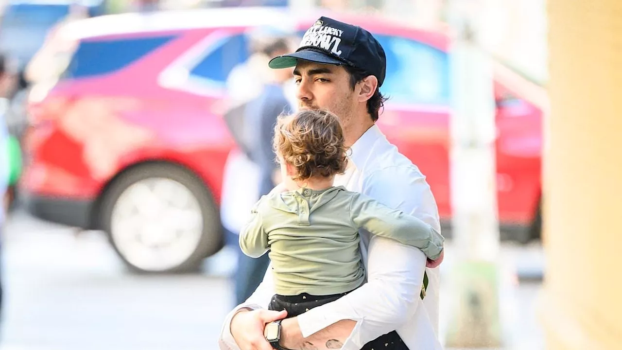 Joe Jonas enjoys some quality time with his daughter Delphine, one, while out in NYC after reaching...