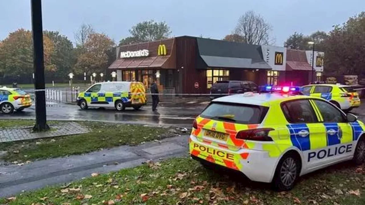 Man in his 40s is fighting for life after 'setting himself on fire' outside McDonald's