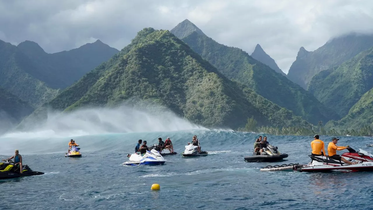 Aufbauten für Surf-Wettkampf: Warum die Olympischen Spiele in Paris ein Riff vor Tahiti bedrohen