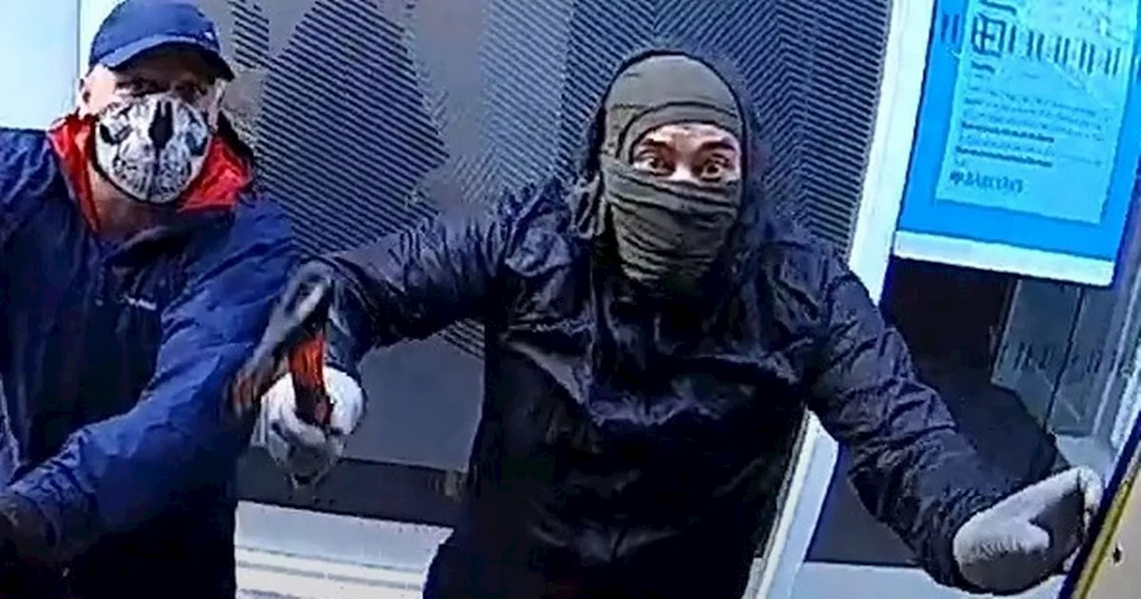 CCTV issued after masked men approach Barclays security with axe