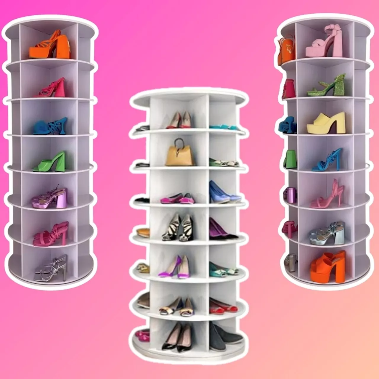 Meet Your New Sole-mate: This Spinning Shoe Rack Is Giving Us Cher Horowitz Vibes