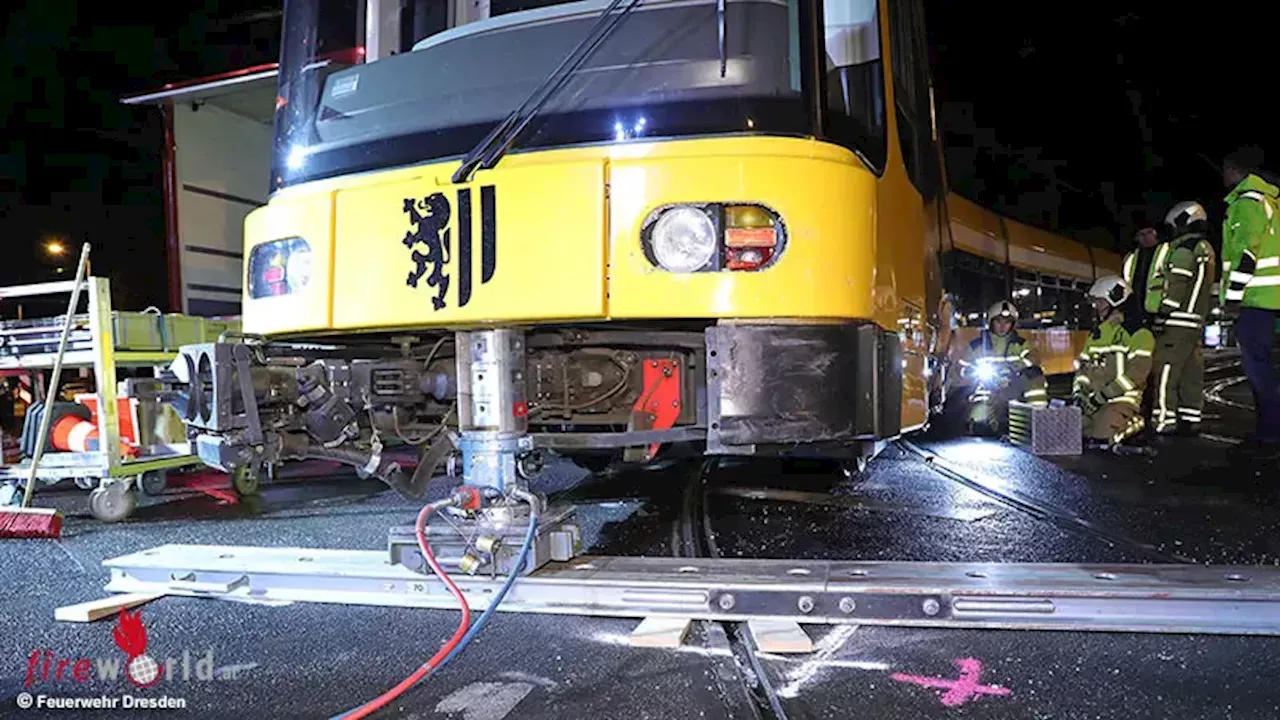 D: Straßenbahn Bei Kollision Mit Pkw In Dresden Ausgegleist