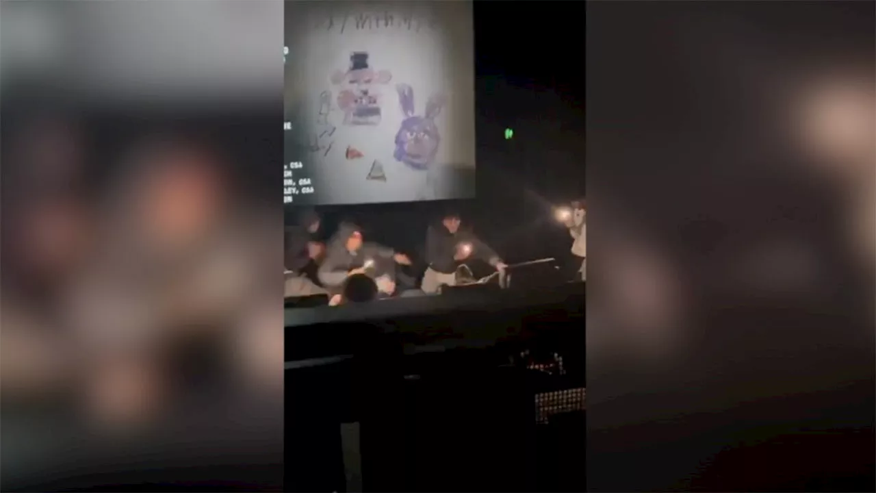 WATCH: Brawl breaks out during early showing of anticipated horror movie, ‘Five Nights at Freddy’s’