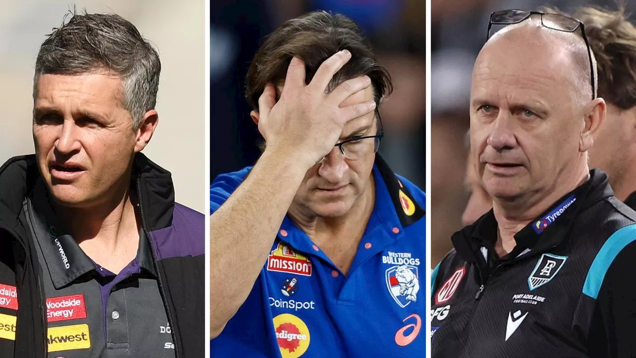 Slides spark fears for pair; even a new contract won’t end doubts: AFL 2024 coach pressure gauge