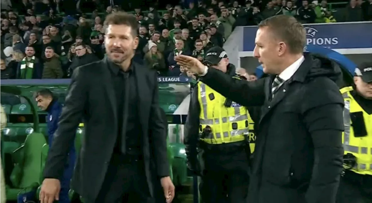 Simeone slated for sour Brendan Rodgers handshake after Celtic clash