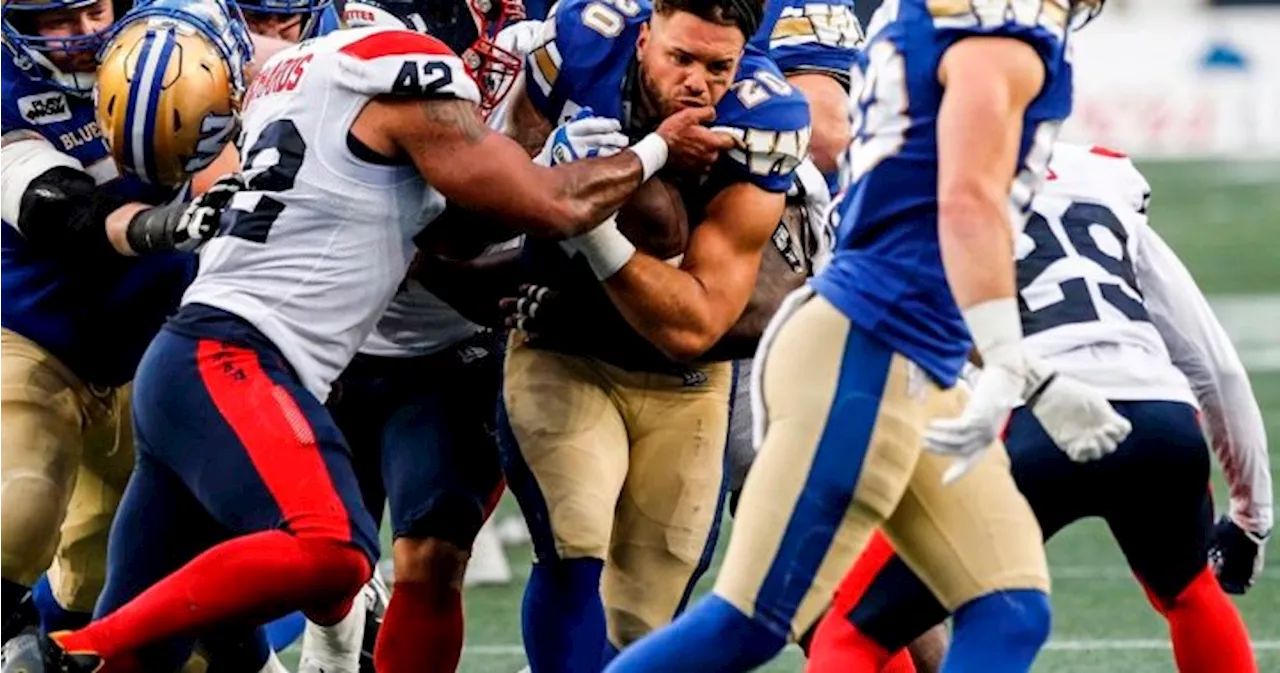 Blue Bombers’ Brady Oliveira named finalist for Jake Gaudaur Veterans’ Award