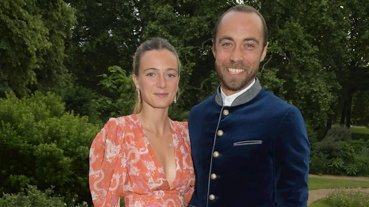 James Middleton and wife Alizee Thevenet pictured with newborn baby for the first time