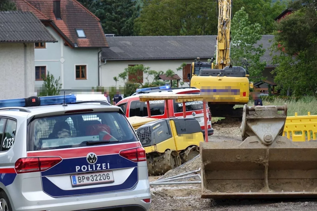 Erdreich brach ein – furchtbare Nachricht aus Spital