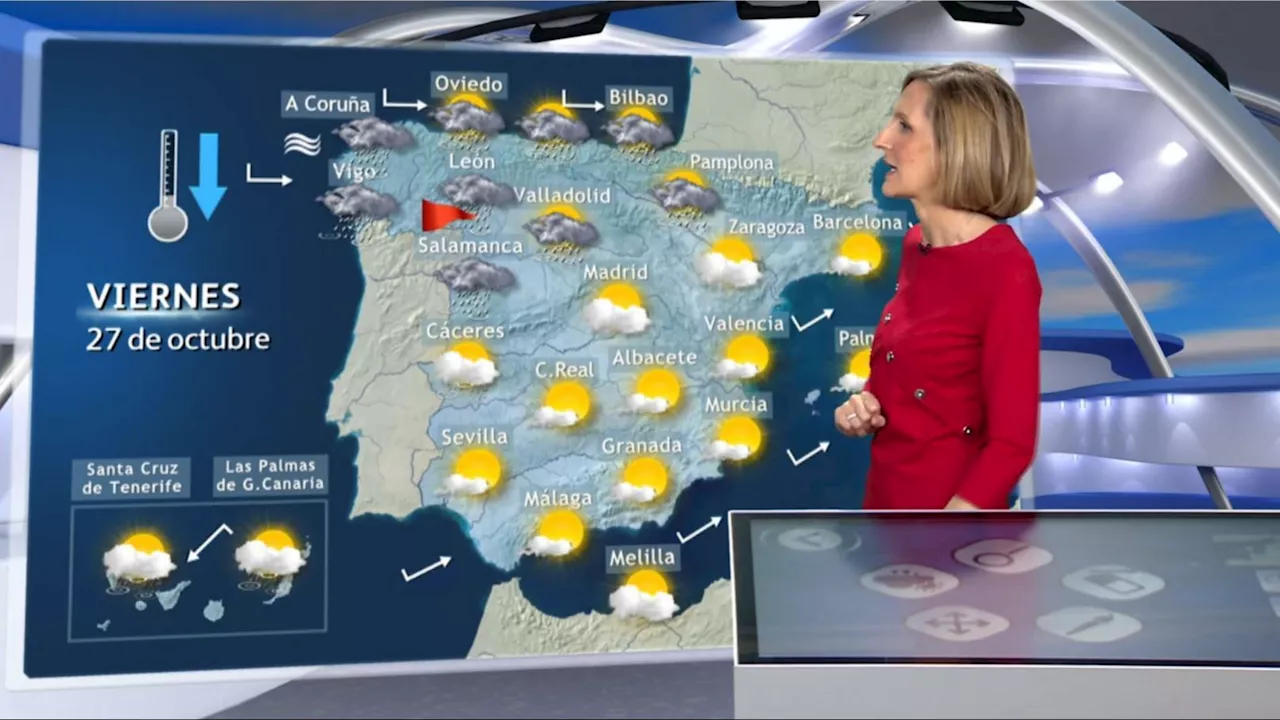 Lluvias intensas para Galicia y bajada de temperaturas generalizada