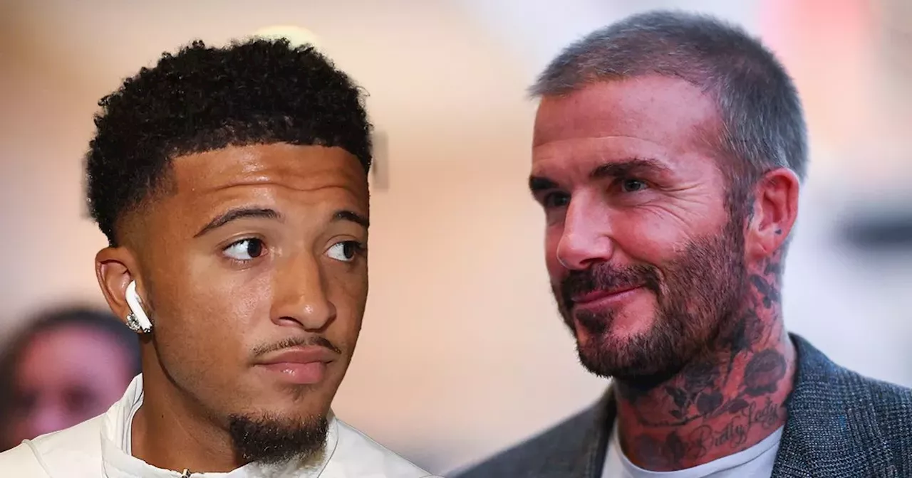 Beckham already showed Sancho how to fix things after Ten Hag spat