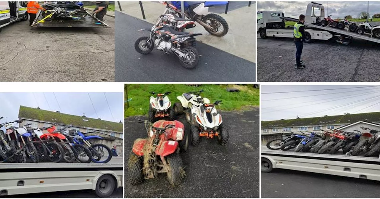 Gardaí seize 44 scrambler bikes and off-road vehicles in Limerick raids