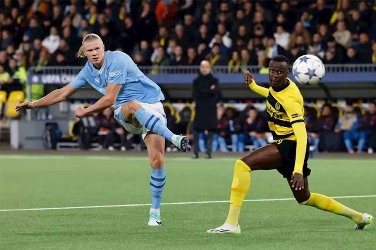 Dua Gol Haaland Bawa City Menang atas Young Boys di Laga Liga Champions