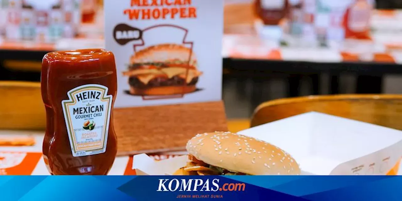 Burger King Indonesia Rilis Menu Baru, Kolaborasi Dengan Saus Heinz ...