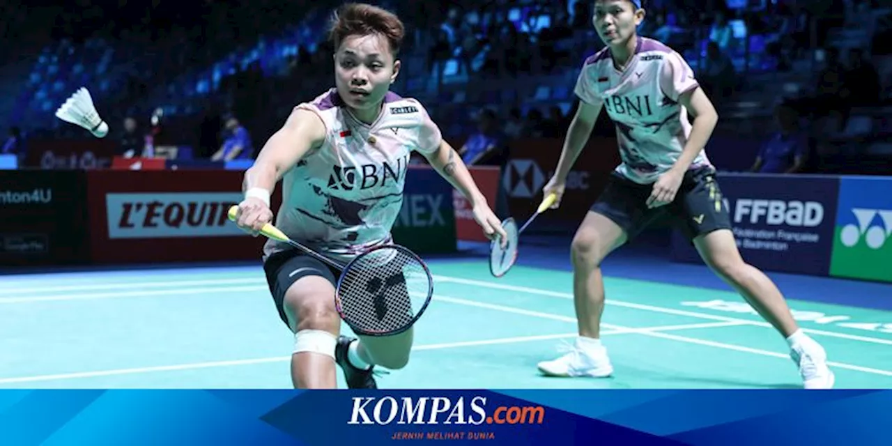 Hasil French Open 2023: Depak Wakil Malaysia, Apriyani/Fadia Lolos Perempat Final